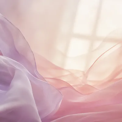 Pastel Silk Veils with Soft Light