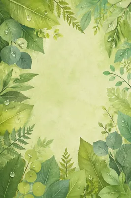 Fresh Green Leaf Wall Background