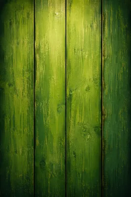 Fresh Green Wooden Plank Background