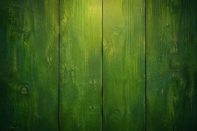 Fresh Green Wooden Plank Background
