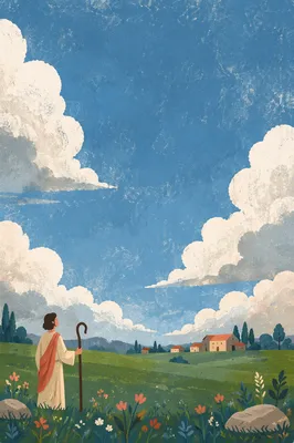 Green Field Under Vast Cumulus Sky