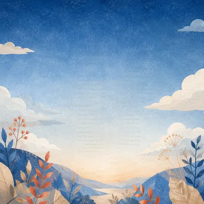 Faith and Hope Blue Sky Background