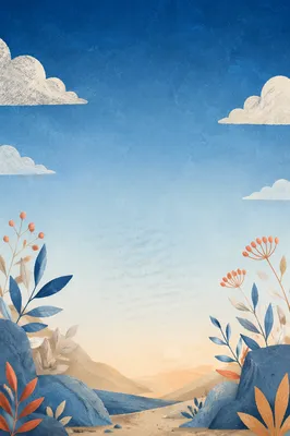 Blue Faith Background with Quiet Hope