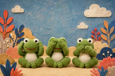 Fear Not Reassurance Frog Puppets Background