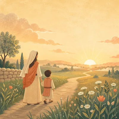 Sunrise Path of Hope and Future