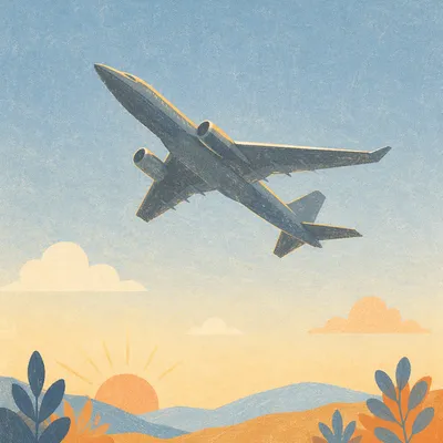 Hopeful Sunrise Flight Background for Jeremiah 29 11