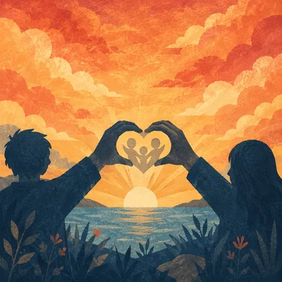 Sunrise Hope and Future Sea Background