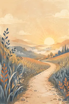 Hopeful Sunrise Path for Jeremiah 29 11