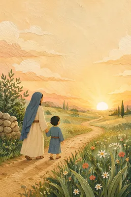 Hopeful Sunrise Path Through Country Field