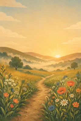 Sunrise Path of Hope and Future