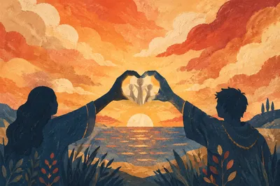 Sunrise Hope and Future Sea Background