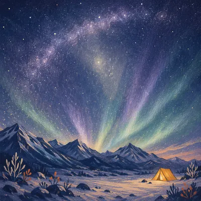 Jesus Is Lord Aurora Night Background