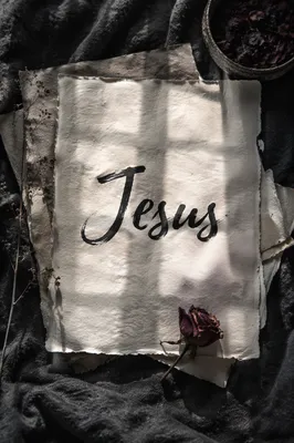 Elegant Jesus Name Calligraphy Background