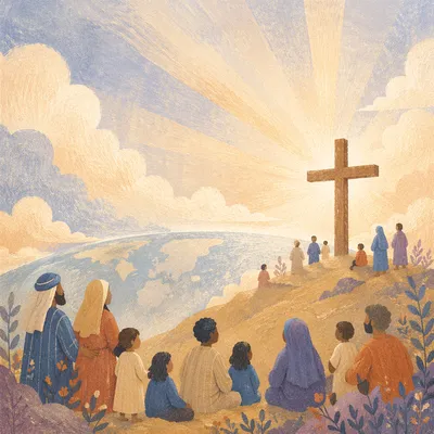 Sunrise Cross Over the World Horizon