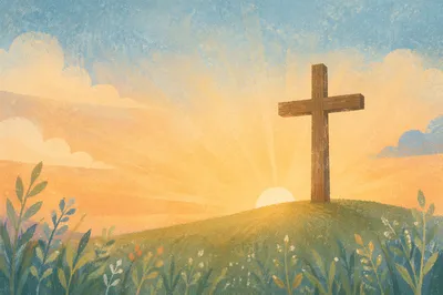 Sunrise Cross on Hill of Hope