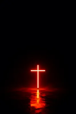 Glowing Cross Light in Dark Space