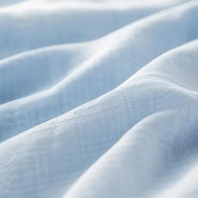 Soft Light Blue Fabric Folds