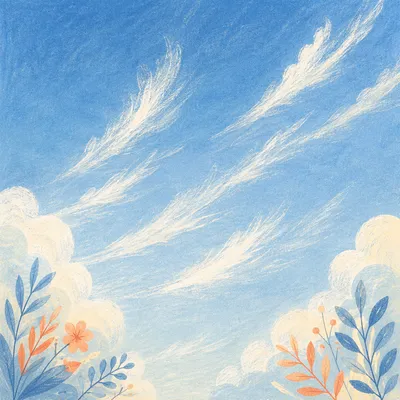 Light Blue Sky with Cirrus Clouds