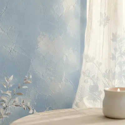 Soft Blue Morning Reflection Background