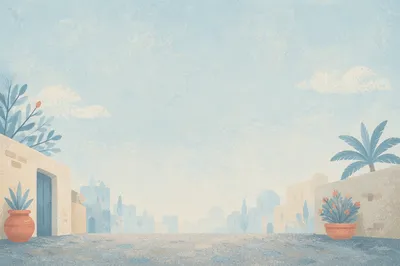 Soft Light Blue Calming Urban Background