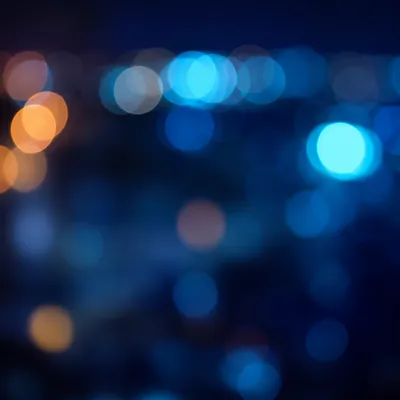 Soft Light Blue City Bokeh Background