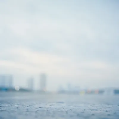 Soft Light Blue Urban Bokeh Background