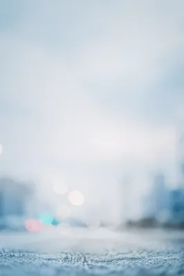 Soft Light Blue Urban Bokeh Background