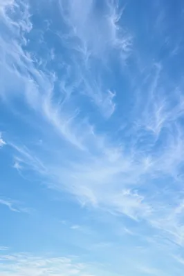 Soft Blue Sky with Wispy Clouds