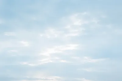 Calm Pale Blue Ocean Shoreline
