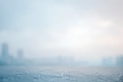 Soft Light Blue Urban Bokeh Background