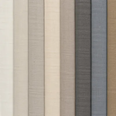 Neutral Cream Linen Fabric Texture Background