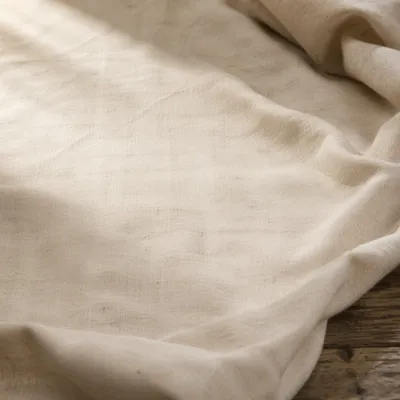 Cream Linen Texture with Morning Light