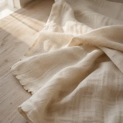 Neutral Cream Linen Texture Background