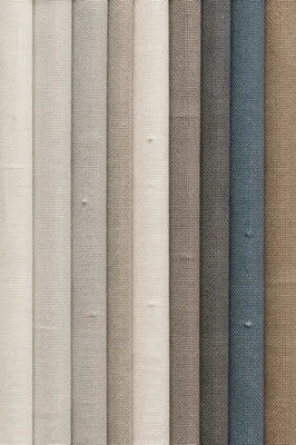 Neutral Cream Linen Fabric Texture Background