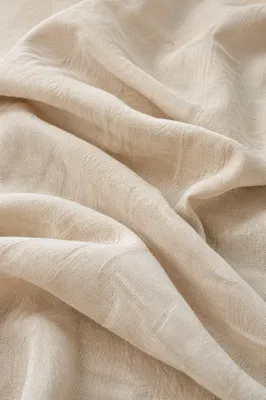 Neutral Cream Linen Fabric Texture Background