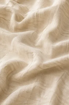 Neutral Cream Linen Fabric Texture Background