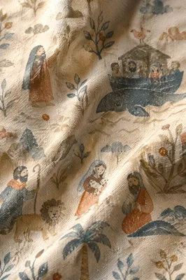 Neutral Cream Linen Fabric Texture Background