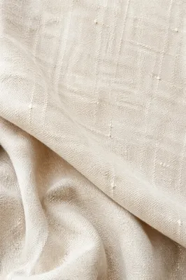 Neutral Cream Linen Fabric Background
