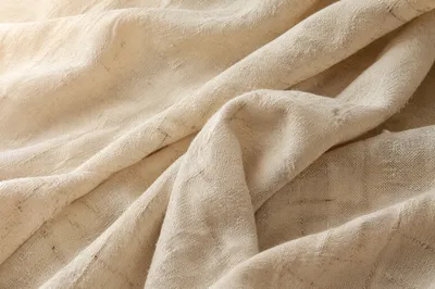 Neutral Cream Linen Fabric Background Texture