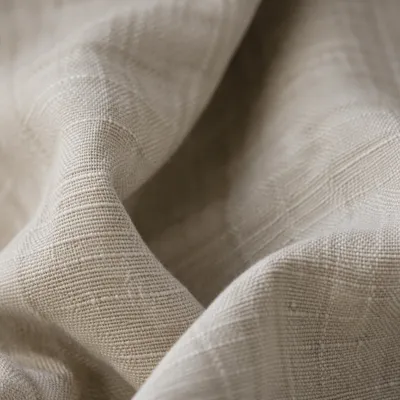 Neutral Cream Linen Fabric Background