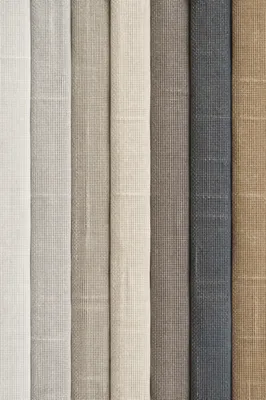 Neutral Cream Linen Fabric Texture Background