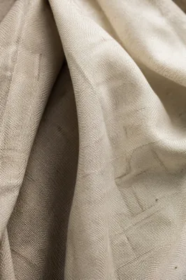Neutral Cream Linen Fabric Texture Background