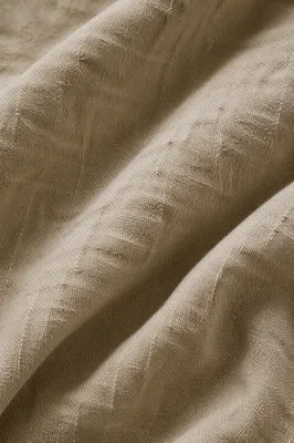 Neutral Cream Linen Fabric Background