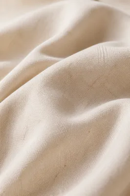 Neutral Cream Linen Fabric Background