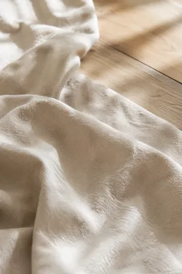 Neutral Cream Linen Fabric Background