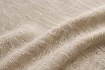 Neutral Cream Linen Fabric Background Texture