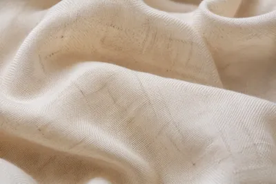 Neutral Cream Linen Fabric Background Texture