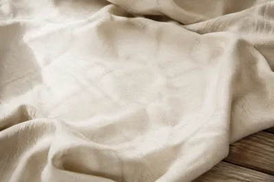 Neutral Cream Linen Fabric Background