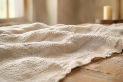 Neutral Cream Linen Texture Background