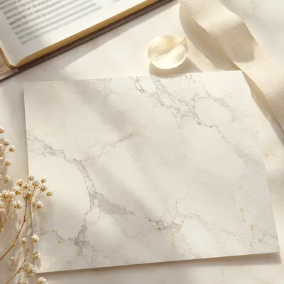 Elegant White Marble Bible Verse Background